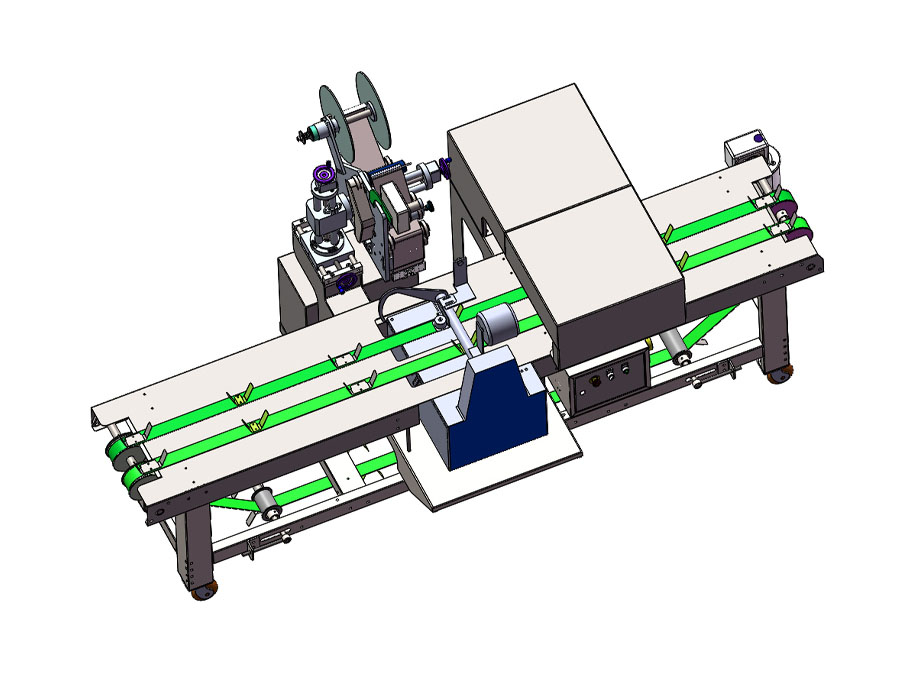 2.7m vegetables bundling & cutting line with label